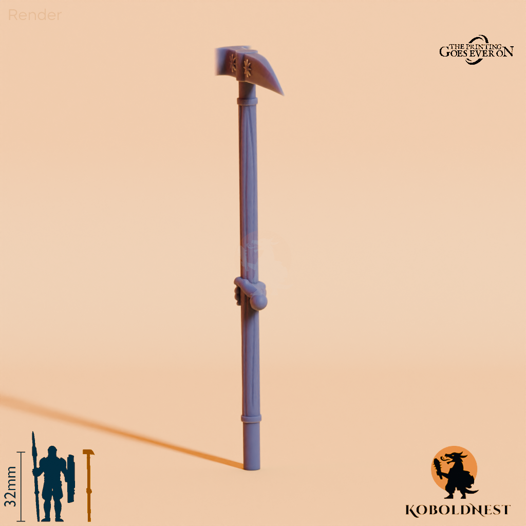 Wüstenclan-Kriegshammer A mit Hand