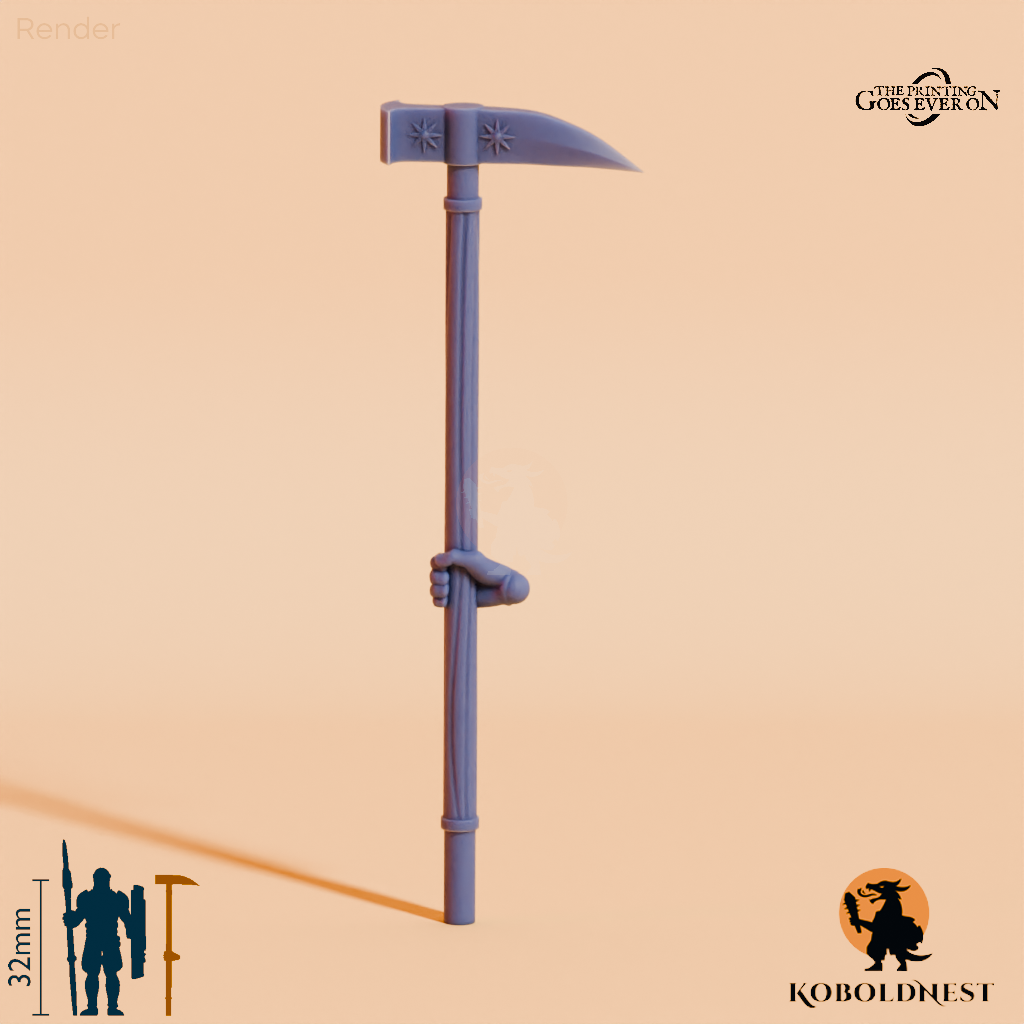 Wüstenclan-Kriegshammer A mit Hand