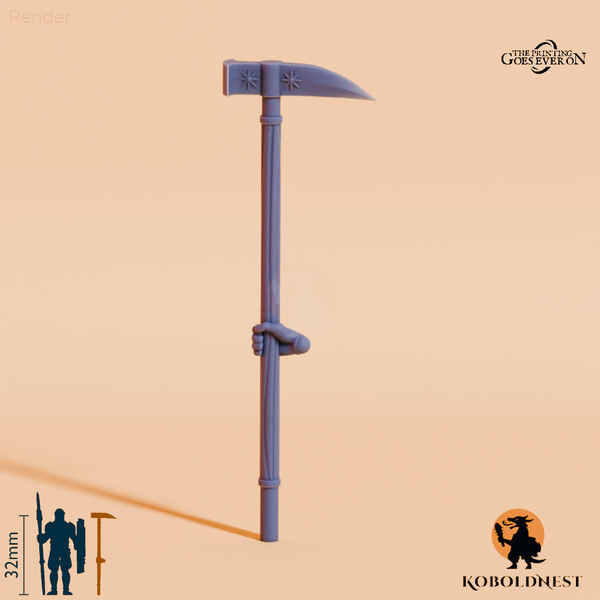 Wüstenclan-Kriegshammer A mit Hand