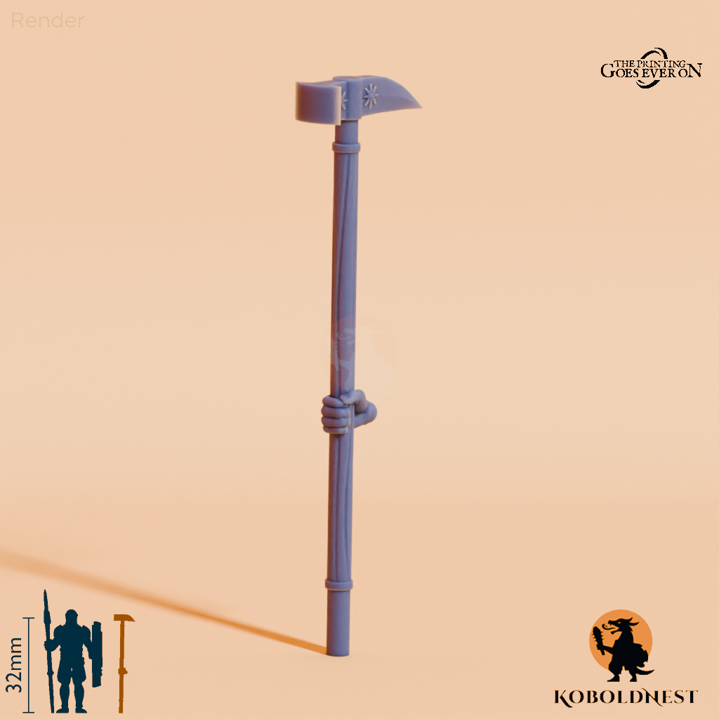 Wüstenclan-Kriegshammer A mit Hand