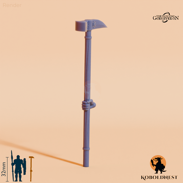 Wüstenclan-Kriegshammer A mit Hand