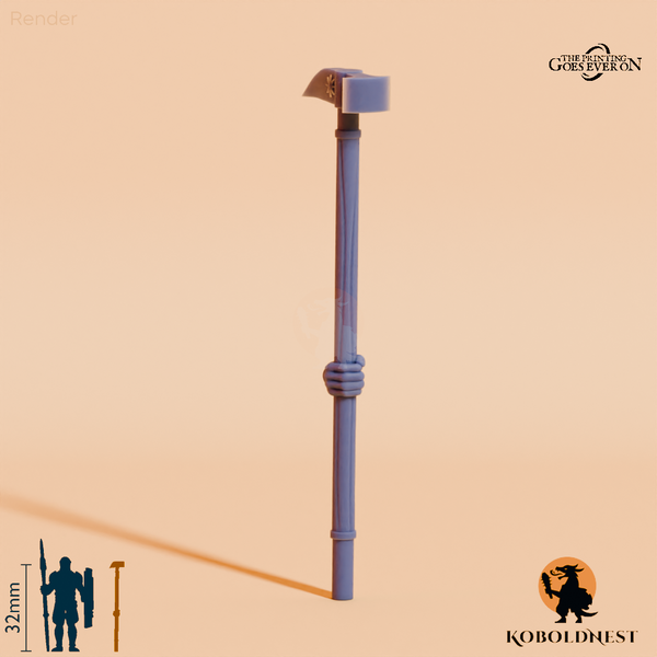 Wüstenclan-Kriegshammer A mit Hand