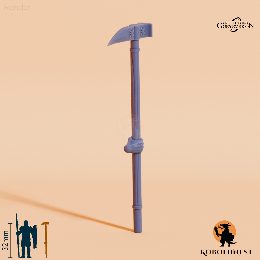 Wüstenclan-Kriegshammer A mit Hand