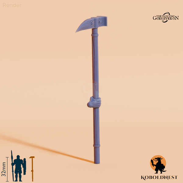 Wüstenclan-Kriegshammer A mit Hand