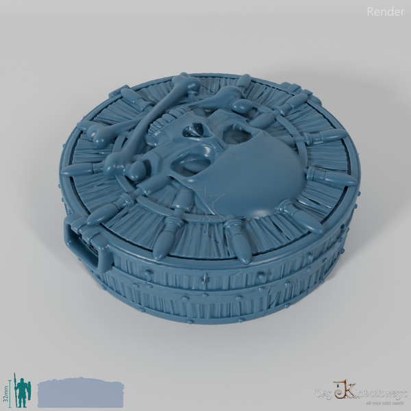 Würfelbox - Piratenschädel