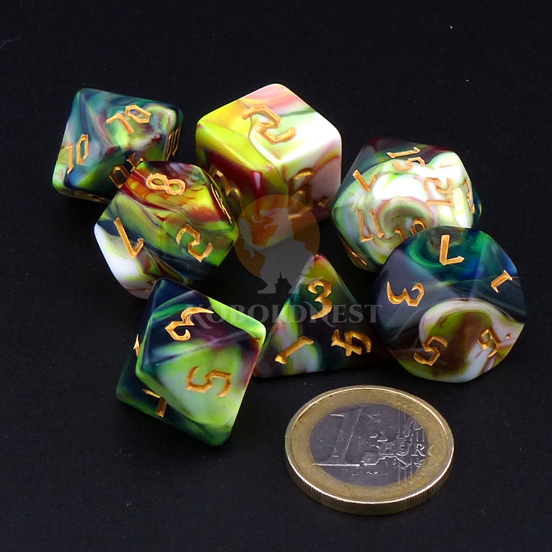Dice_Polyhedral_Set_Standard_Green-Multicolor_Heap_Scale.png