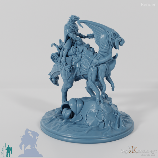 Koa, lizardfolk battle master with club on JuJu