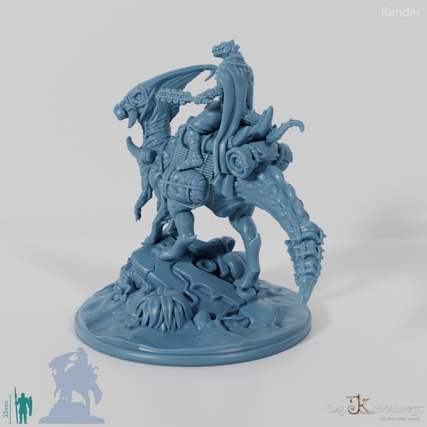 Koa, lizardfolk battle master with club on JuJu