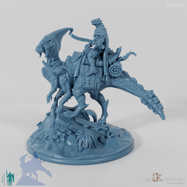 Koa, lizard people battle master with sword on JuJu