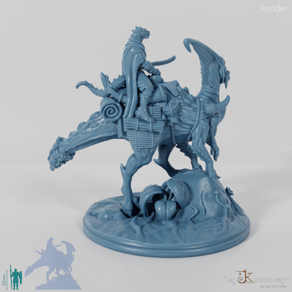 Koa, lizard people battle master with sword on JuJu