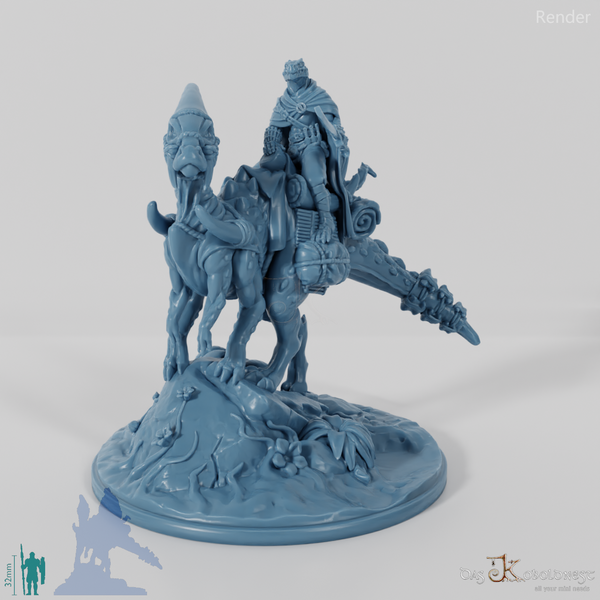 Koa, lizard people battle master with sword on JuJu