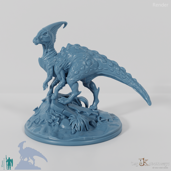 JuJu, six-legged parasaurolophus