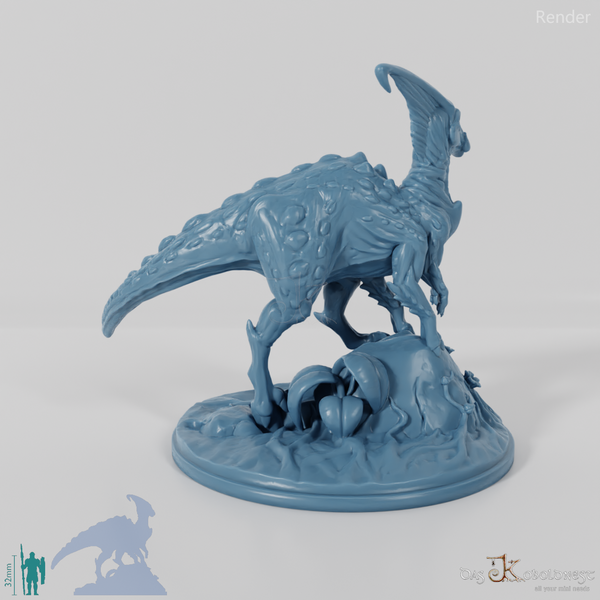 JuJu, six-legged parasaurolophus