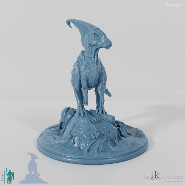 JuJu, six-legged parasaurolophus