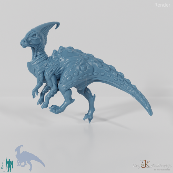 JuJu, six-legged parasaurolophus