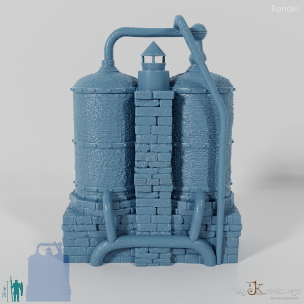 Alkoholherstellung - Doppelte Brennblase