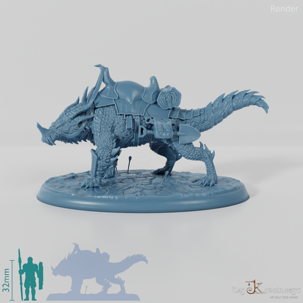 Kriegsdrache - Gesattelt 01