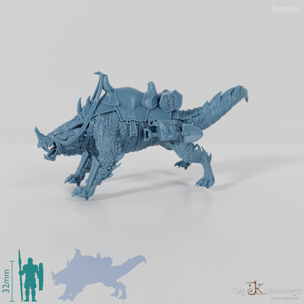 Kriegsdrache - Gesattelt 02