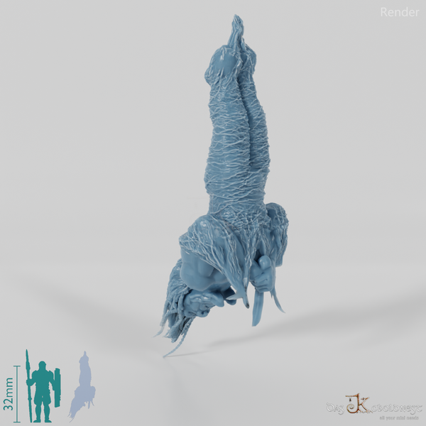 Eingesponnener Zwerg, hängend