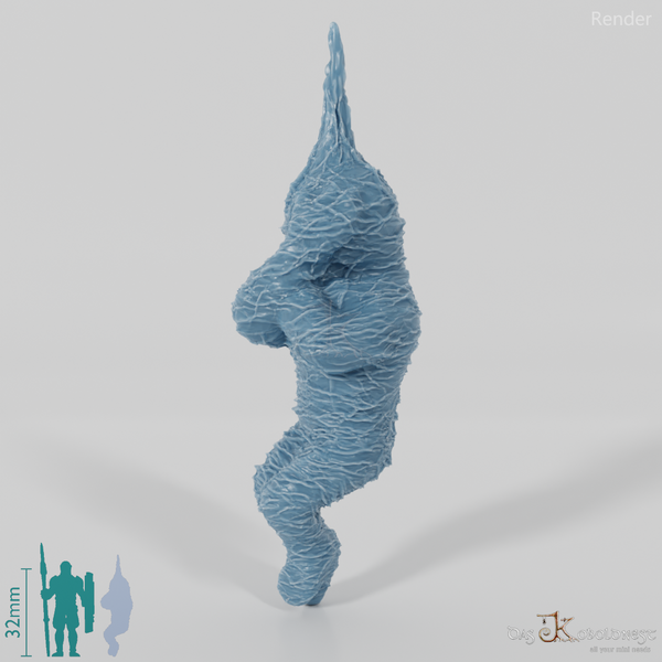 Coiled body, hanging