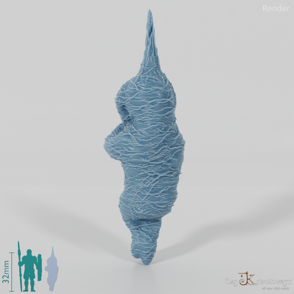 Coiled body, hanging