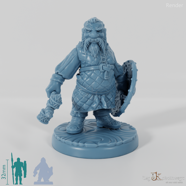 Dwarven Axeman (Gambeson) 01