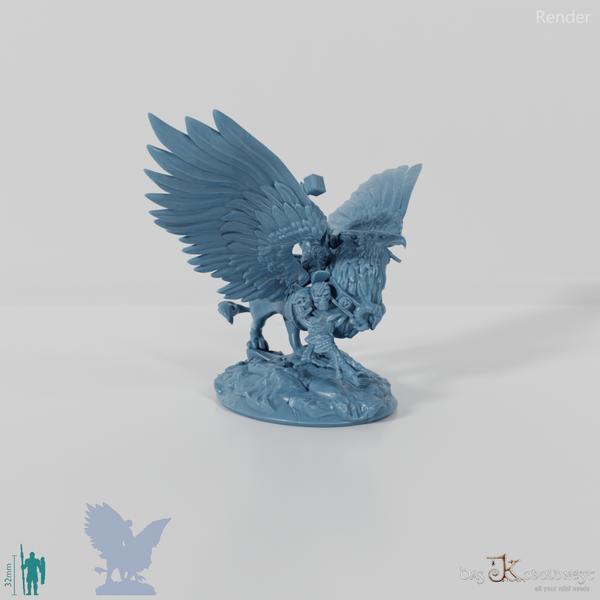 Dwarf Griffin Rider 01