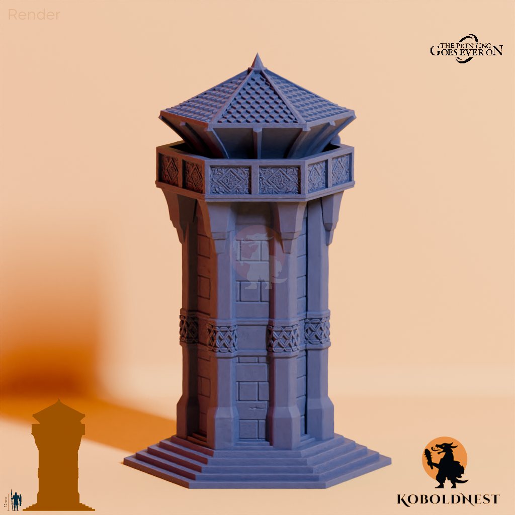 Minenzwerg-Wachturm mit Dach