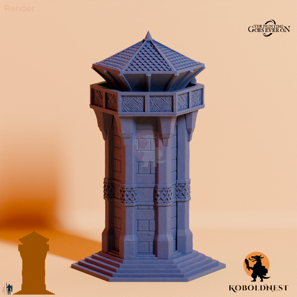 Minenzwerg-Wachturm mit Dach