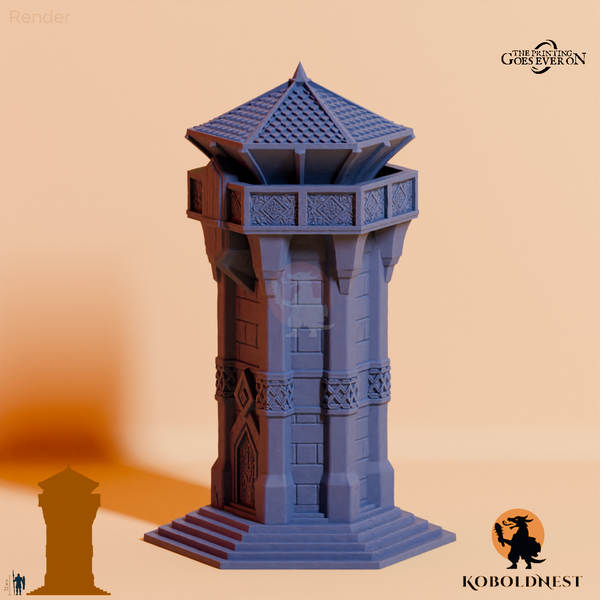 Minenzwerg-Wachturm mit Dach