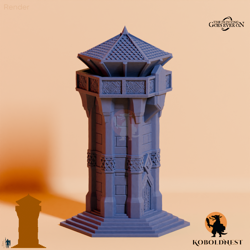 Minenzwerg-Wachturm mit Dach