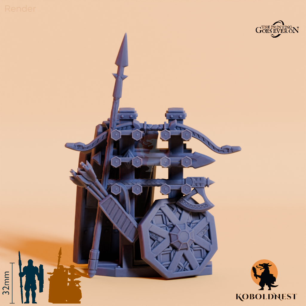 Minenzwerg-Waffenständer