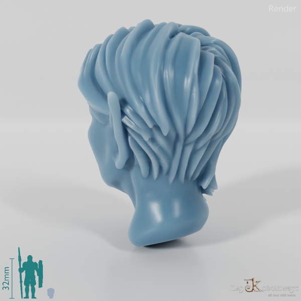 Woman's Head - Elfin Asymmetrical 2