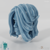 Female head - elf with long hair