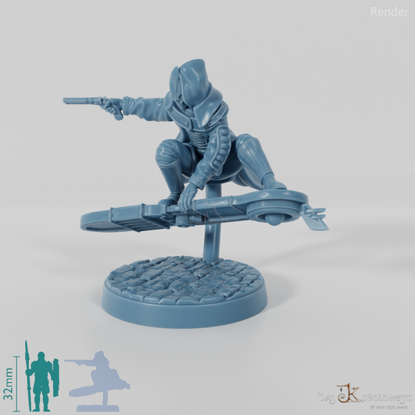 Astralelfen-Surfer mit Maske 01