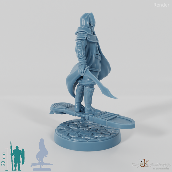 Astralelfen-Surfer mit Maske 02