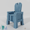 Chair - Rough-hewn wooden chair 01