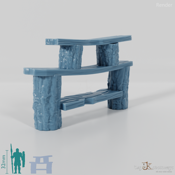 Regal - Grob behauenes Regal