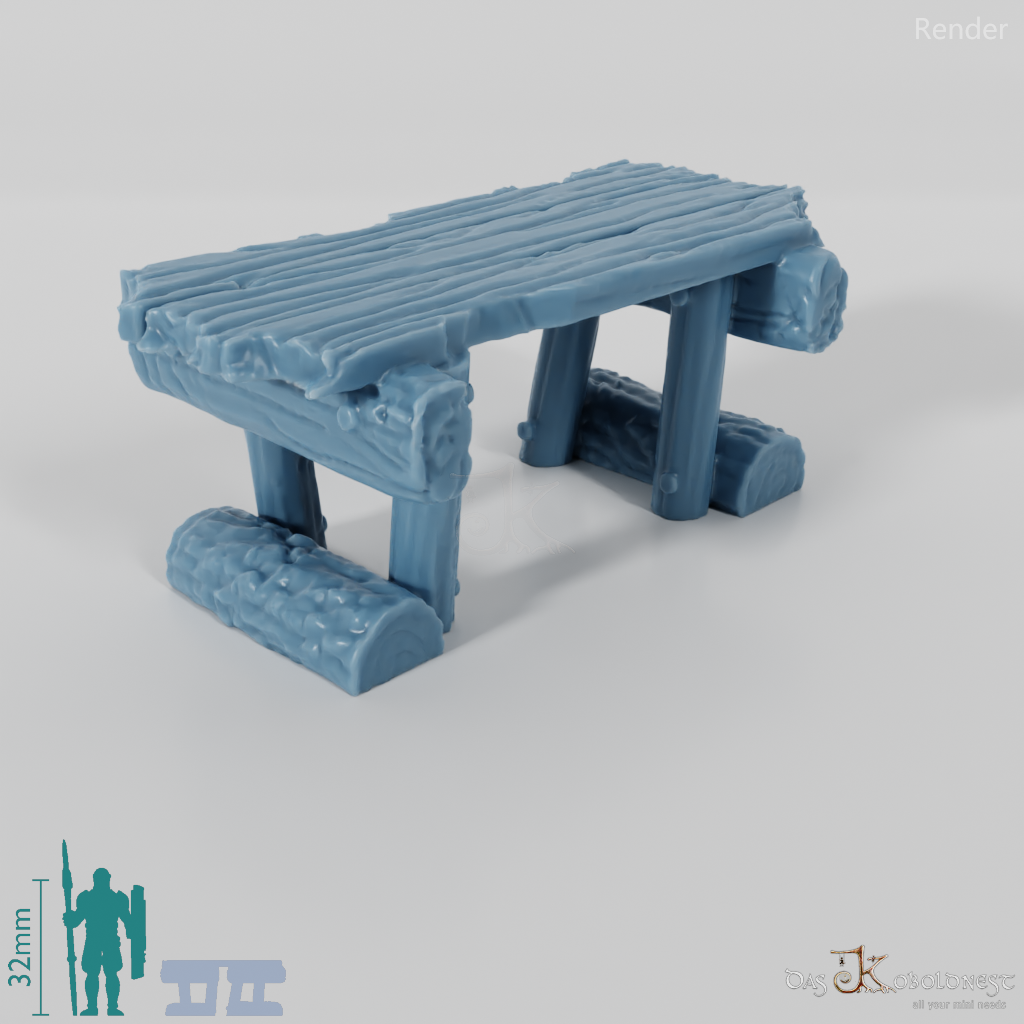 Table - Rough-hewn table 01