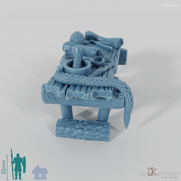 Table - Rough-hewn alchemy table 01