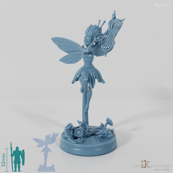 Selige Feen-Harfenistin