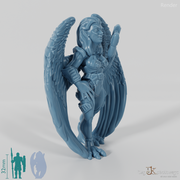 Außerirdische Vogelfrau