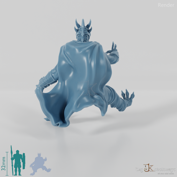 Konala Drax, Dragonborn Smoke Mage - Riding Pose