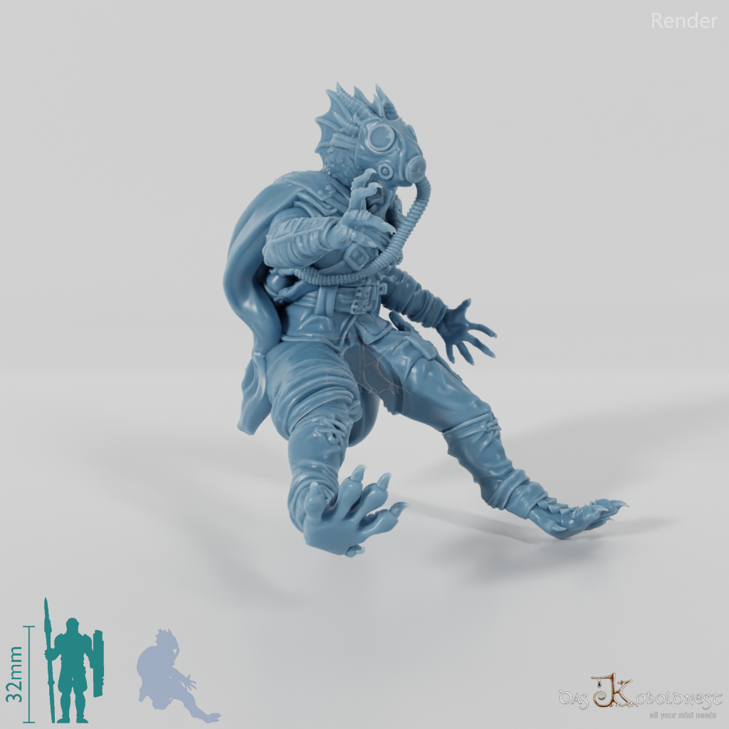 Konala Drax, Dragonborn Smoke Mage - Riding Pose – Koboldnest