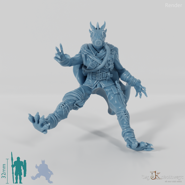 Konala Drax, Dragonborn Smoke Mage - Riding Pose