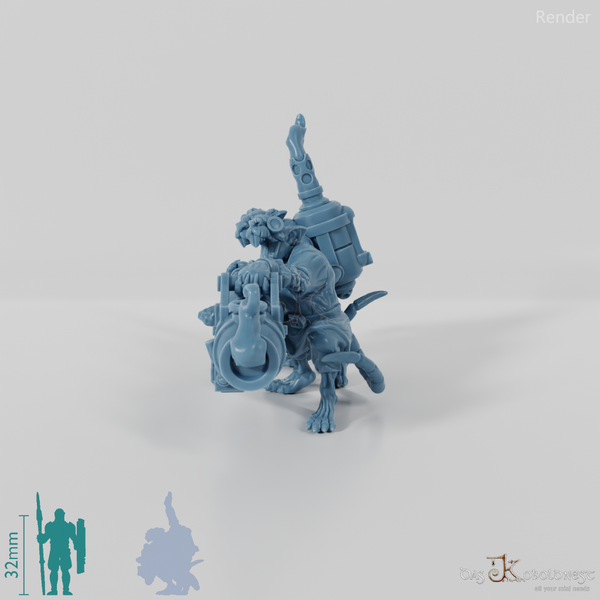 Tecnomancer's Guild flamethrower crew