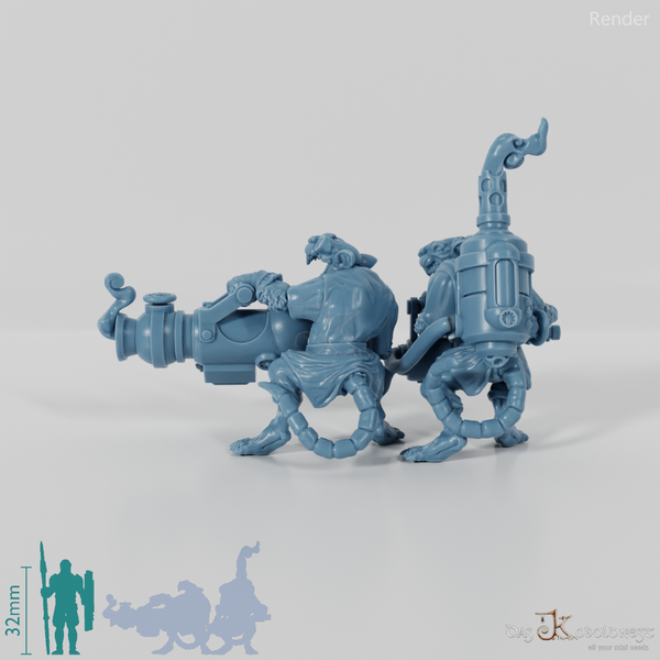 Tecnomancer's Guild flamethrower crew