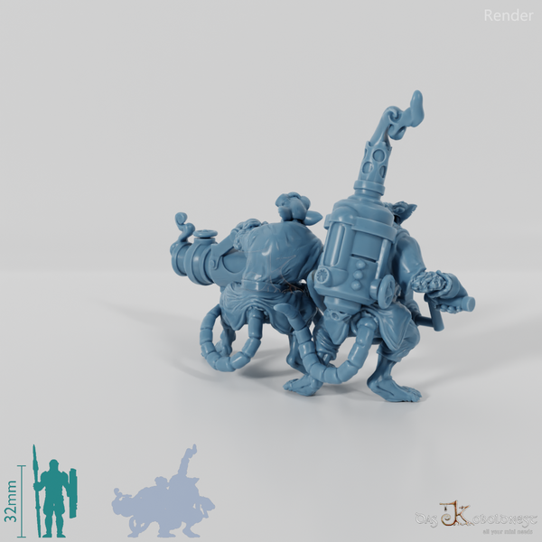 Tecnomancer's Guild flamethrower crew