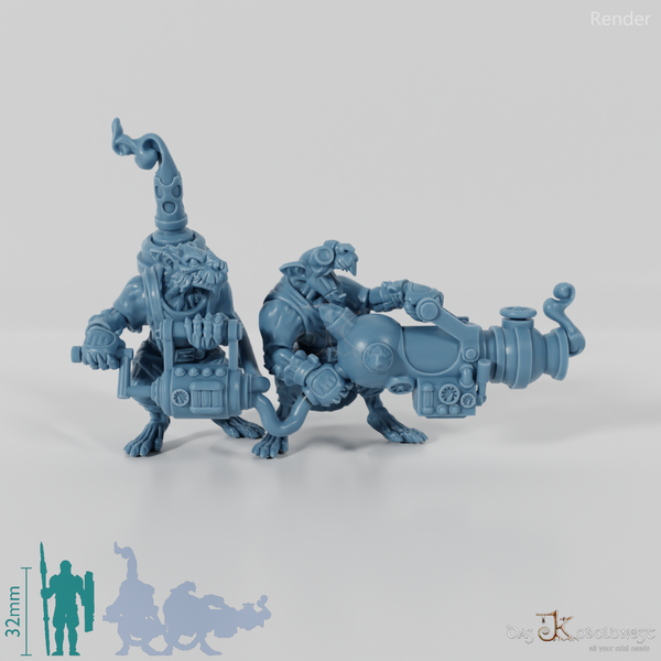 Tecnomancer's Guild flamethrower crew