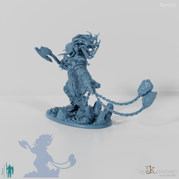 Gerüsteter Frostriese